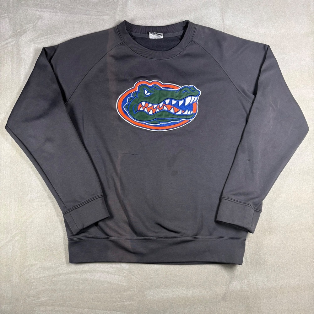 Stadium Athletics Florida Gators Sweatshirt Mens Large Gray Embroidered Pullover